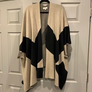 Heavy Poncho Style Sweater